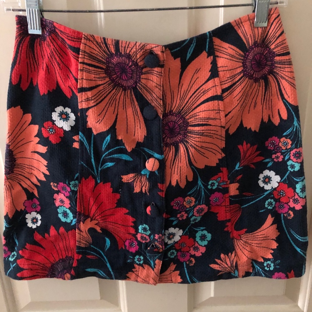 Topshop floral skirt